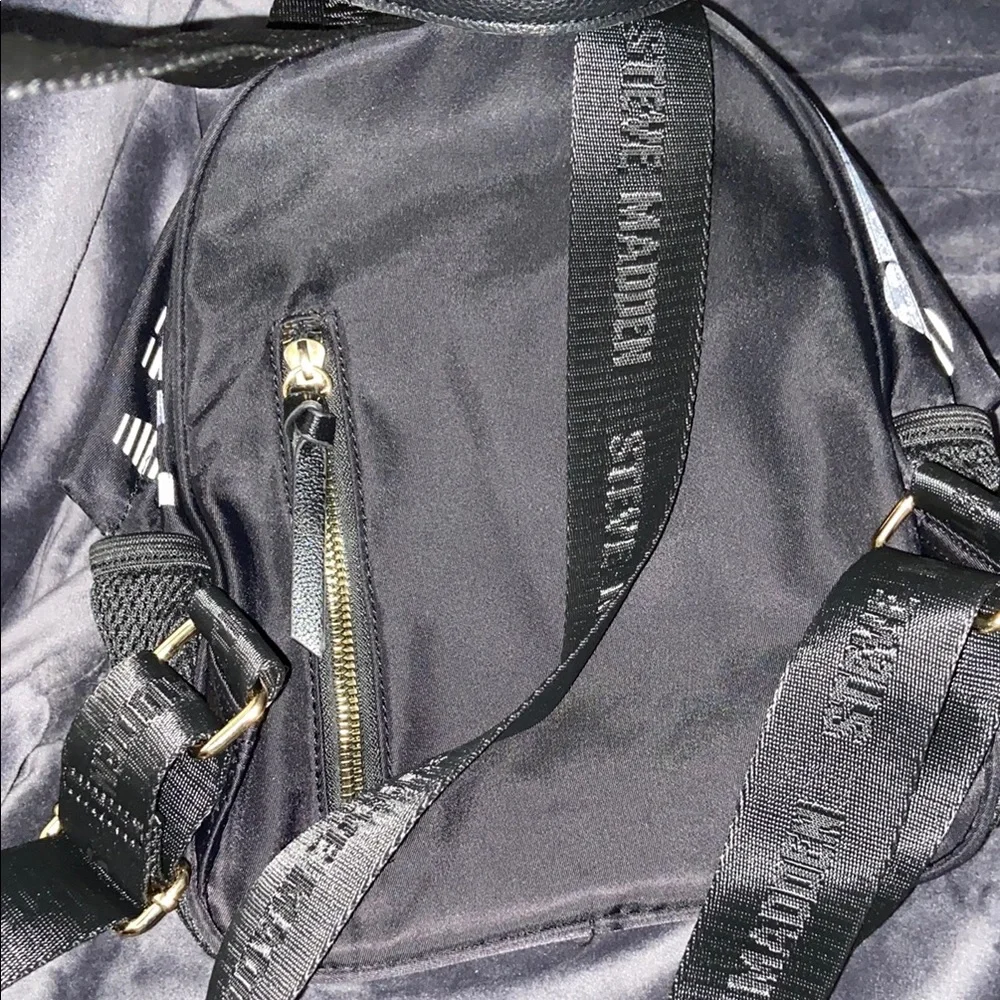 Steve Madden Mini Black Backpack Purse